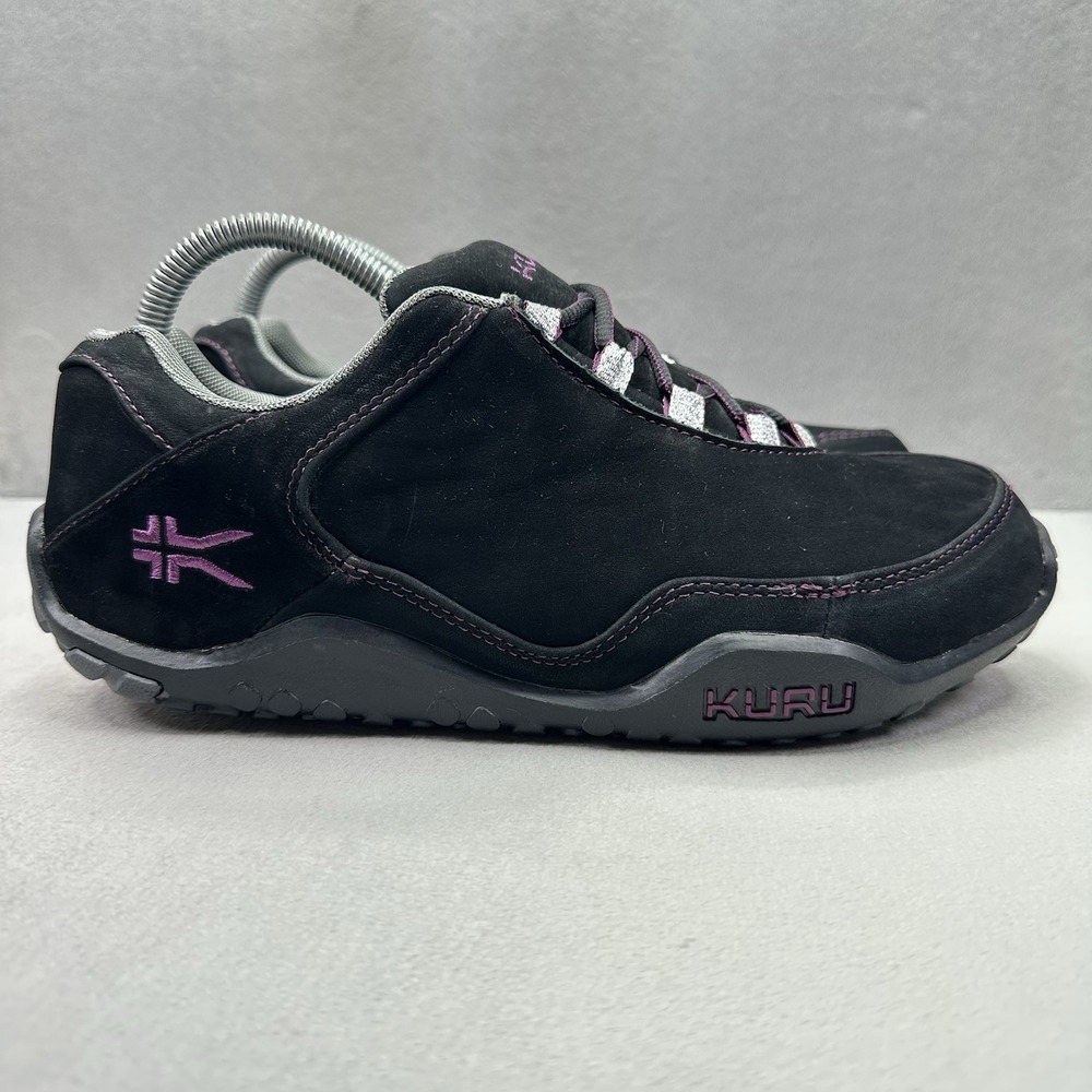 KURU Chicane Womens Size 10 (M) Shoes Black Leather Trail Hiking Comfort EUC
